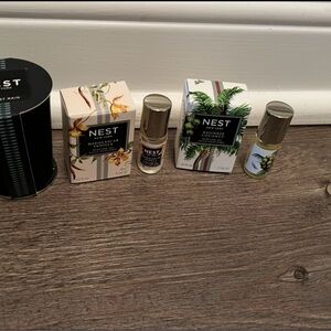 NEST New York Forest Rain Classic Candle and two 3ml (0.1 fl oz) fragrance